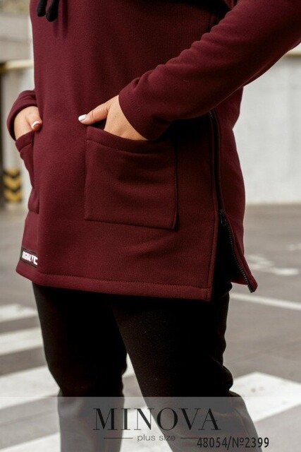 Спортивний Костюм №2399-Бордо Спортивний Костюм №2399-Бордо