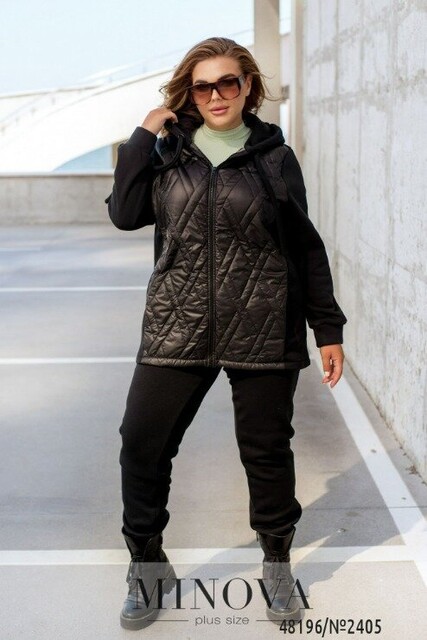 Спортивний Костюм №2405-Чорний Спортивний Костюм №2405-Чорний