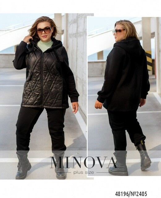 Спортивний Костюм №2405-Чорний Спортивний Костюм №2405-Чорний