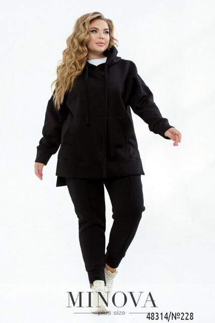 Спортивний Костюм №228-Чорний Спортивний Костюм №228-Чорний