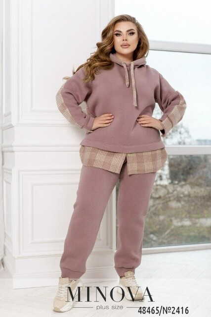 Спортивний Костюм №2416-Фреза Спортивний Костюм №2416-Фреза