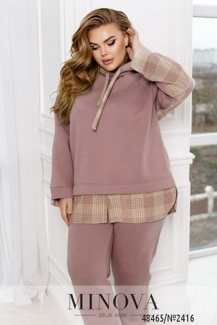 Спортивний Костюм №2416-Фреза Спортивний Костюм №2416-Фреза