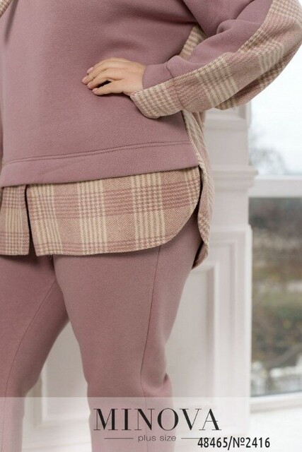 Спортивний Костюм №2416-Фреза Спортивний Костюм №2416-Фреза