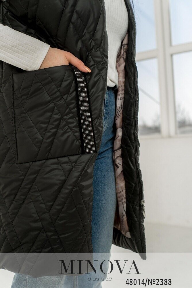 Жилет №2388-Чорний