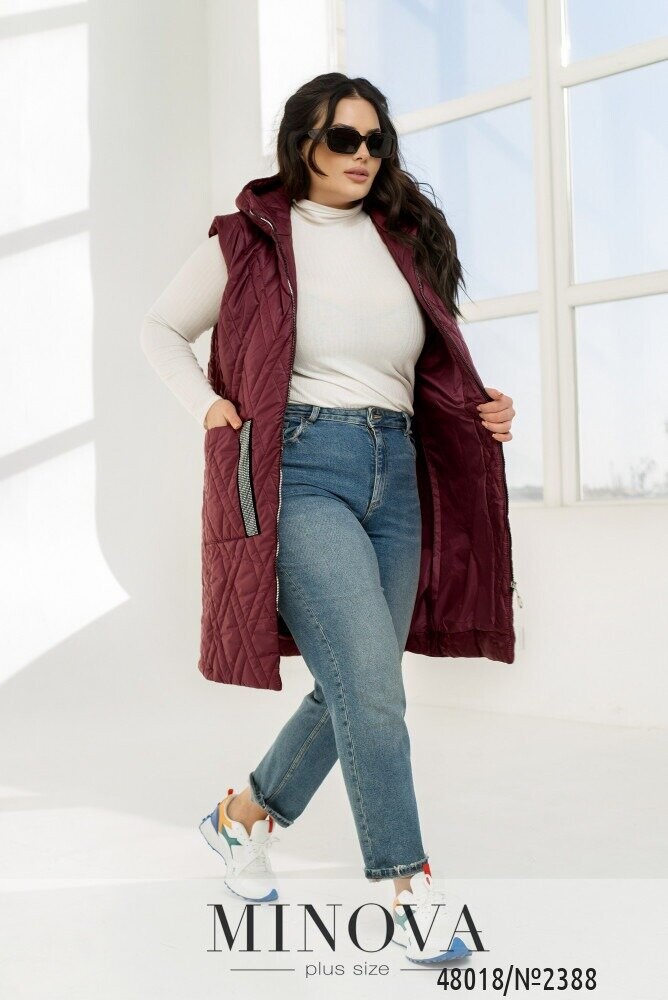 Жилет №2388-Бордо Жилет №2388-Бордо