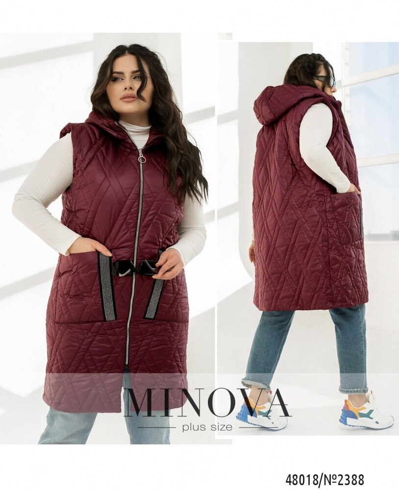Жилет №2388-Бордо Жилет №2388-Бордо