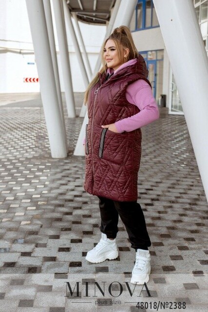 Жилет №2388-Бордо Жилет №2388-Бордо