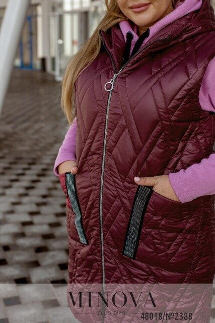 Жилет №2388-Бордо Жилет №2388-Бордо