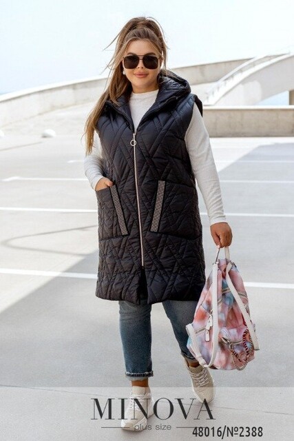 Жилет №2388-Темно-Синій Жилет №2388-Темно-Синій