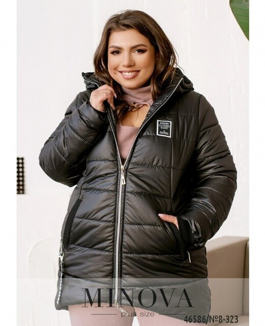 Куртка №8-323-Чорний