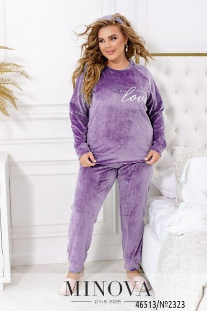 Домашній Костюм №2323-Бузковий