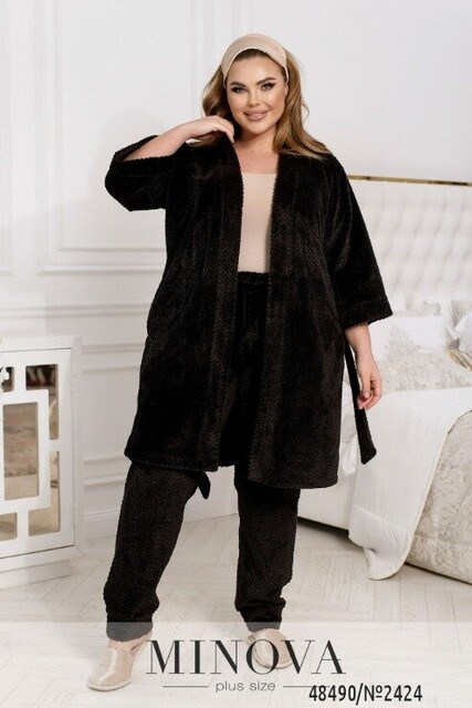 Домашній Костюм №2424-Чорний