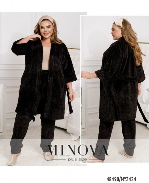 Домашній Костюм №2424-Чорний