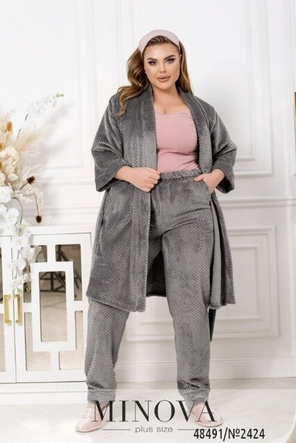 Домашній Костюм №2424-Сірий