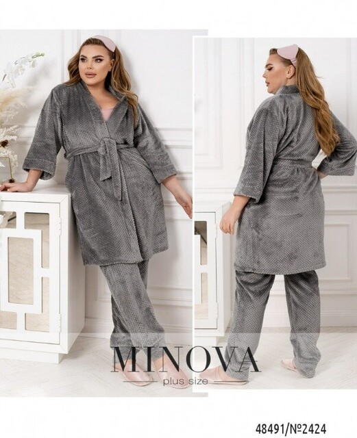 Домашній Костюм №2424-Сірий