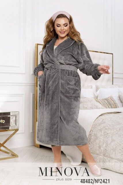 Халат №2421-Сірий