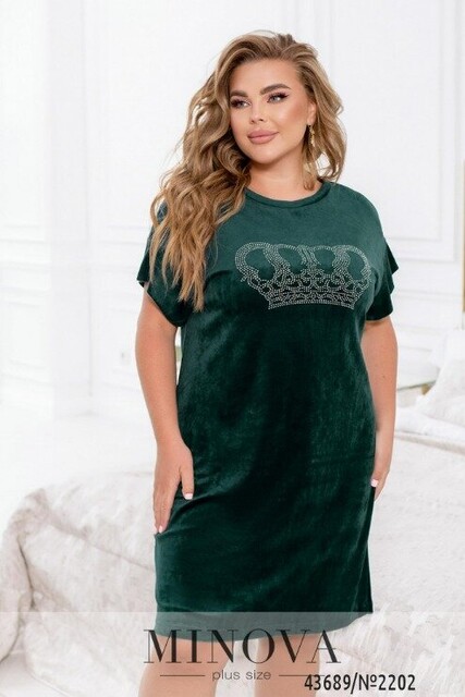 Домашня Сукня №2202-Зелений
