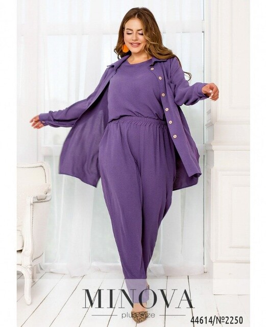 Костюм 3-Ка №2250-Фіолетовий Костюм 3-Ка №2250-Фіолетовий