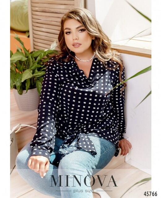 Сорочка №1056-Темно-Синій