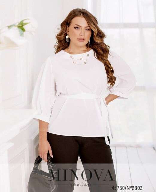 Блуза №2302-Білий