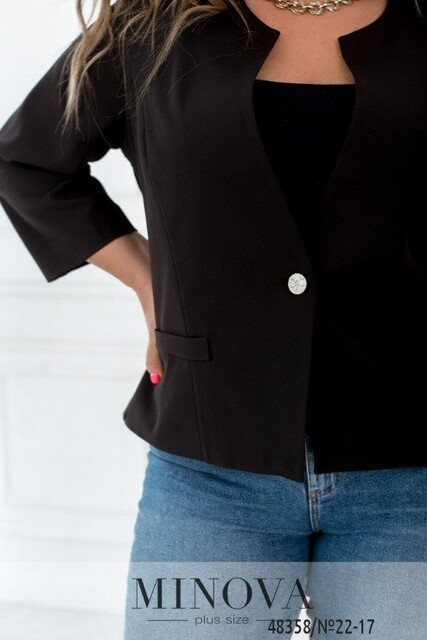 Піджак №22-17-Чорний Піджак №22-17-Чорний