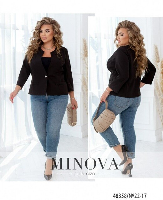Піджак №22-17-Чорний Піджак №22-17-Чорний