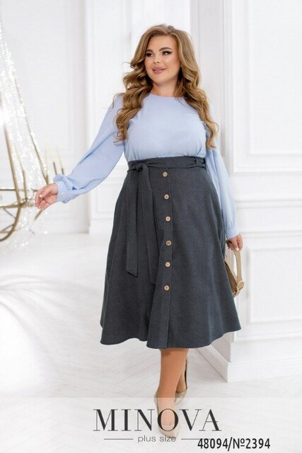 Спідниця №2394-Графіт