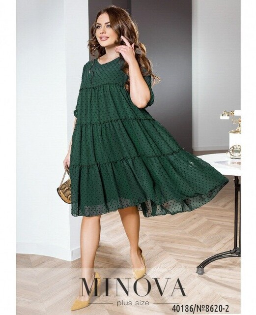 Cукня №8620-2-Темно-Зелений