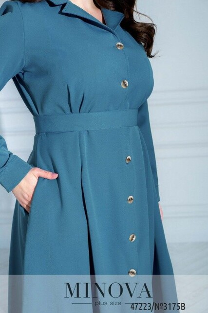 Сукня №3175B-Сіро-Блакитний Сукня №3175B-Сіро-Блакитний