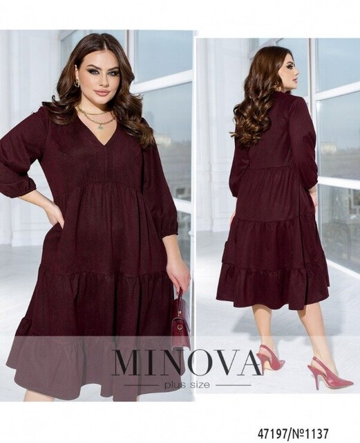 Сукня №1137-Бордо Сукня №1137-Бордо