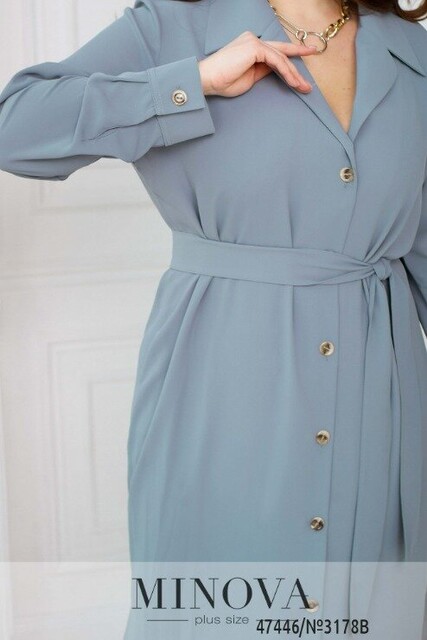Сукня №3178В-Сіро-Блакитний Сукня №3178В-Сіро-Блакитний