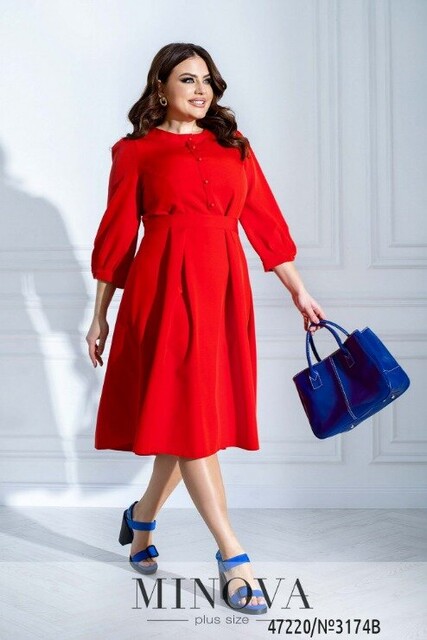 Сукня №3174B-Червоний Сукня №3174B-Червоний