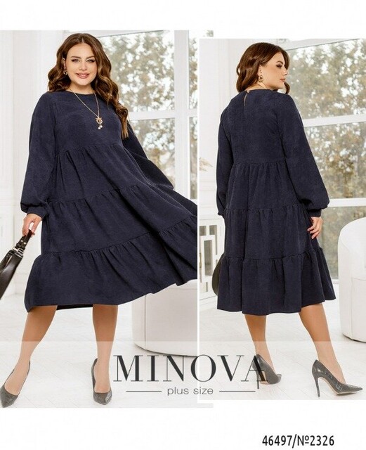 Сукня №2326-Темно-Синій Сукня №2326-Темно-Синій