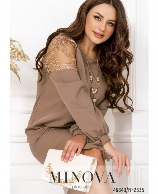 Сукня №2335-Бежевий Сукня №2335-Бежевий