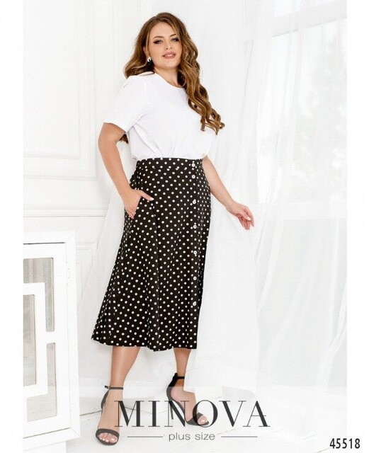 Костюм №2284-Чорний-Білий Костюм №2284-Чорний-Білий