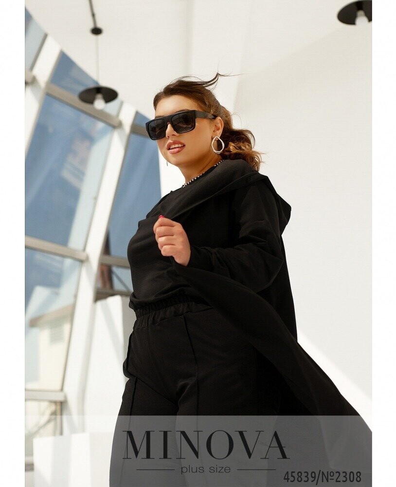 Костюм 3-Ка №2308-Чорний Костюм 3-Ка №2308-Чорний