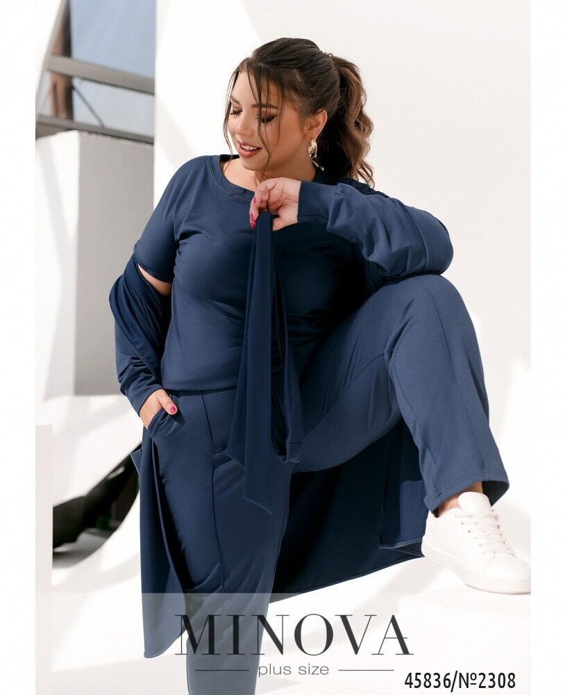 Костюм 3-Ка №2308-Джинс Костюм 3-Ка №2308-Джинс