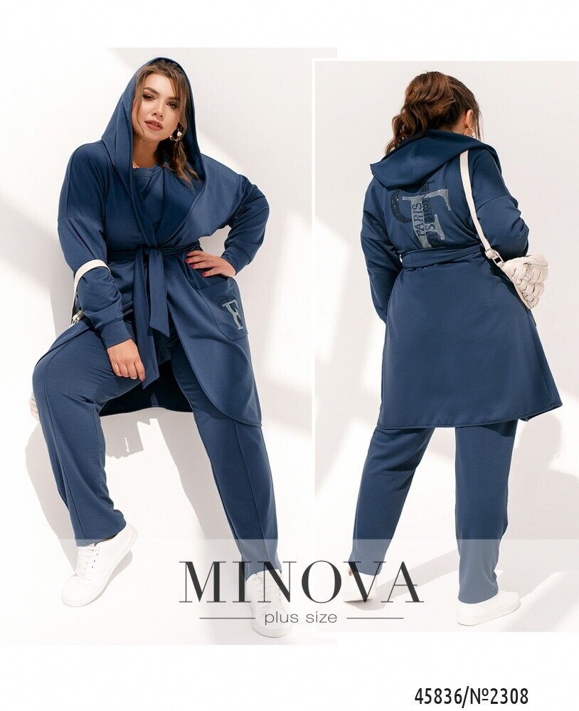 Костюм 3-Ка №2308-Джинс Костюм 3-Ка №2308-Джинс