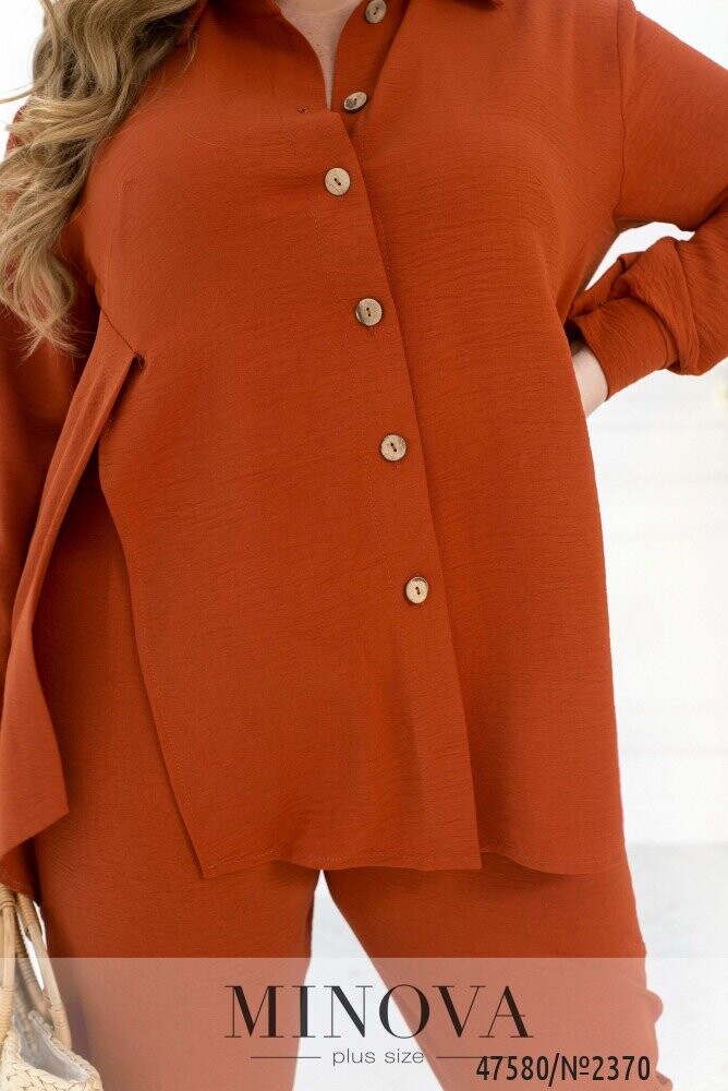 Костюм №2370-Цегляний