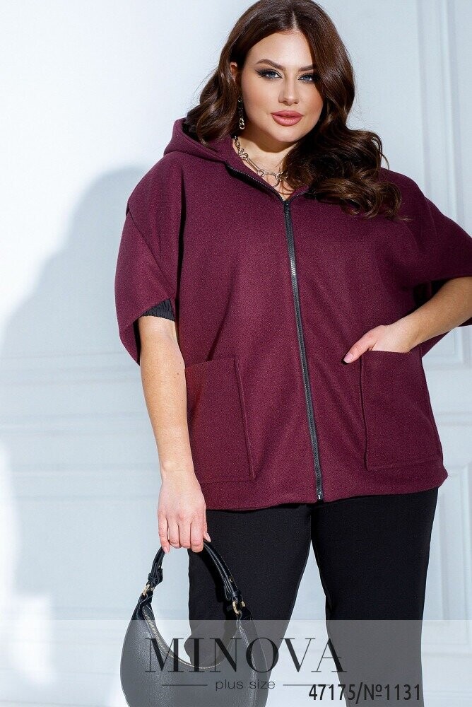 Пальто №1131-Фуксія