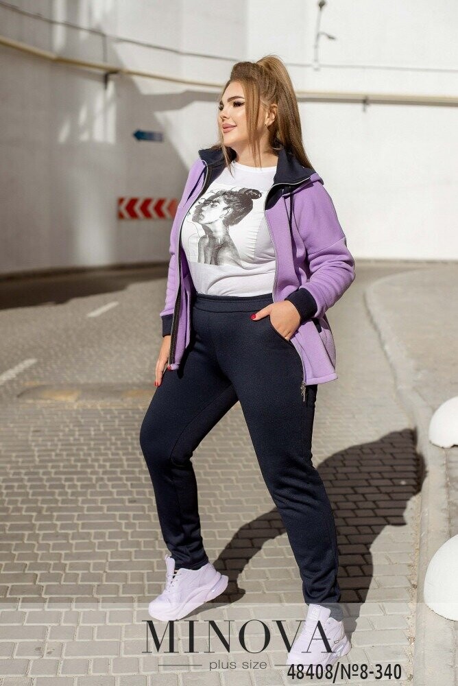 Спортивний Костюм №8-340-Лаванда Спортивний Костюм №8-340-Лаванда