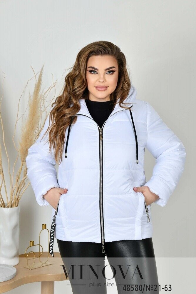 Куртка №21-63-Білий