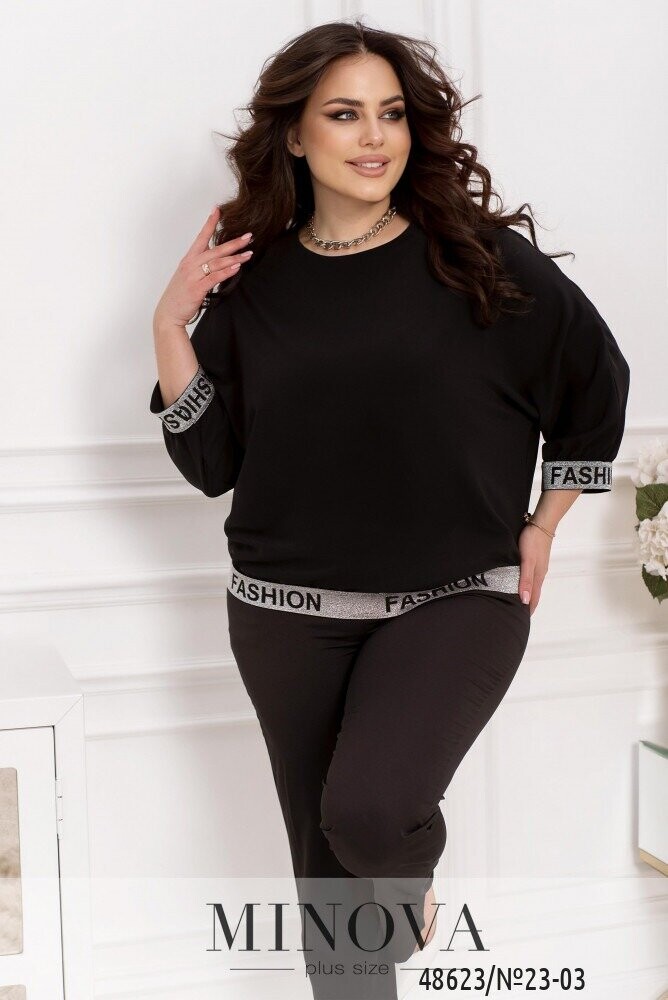 Блуза №23-03-Чорний