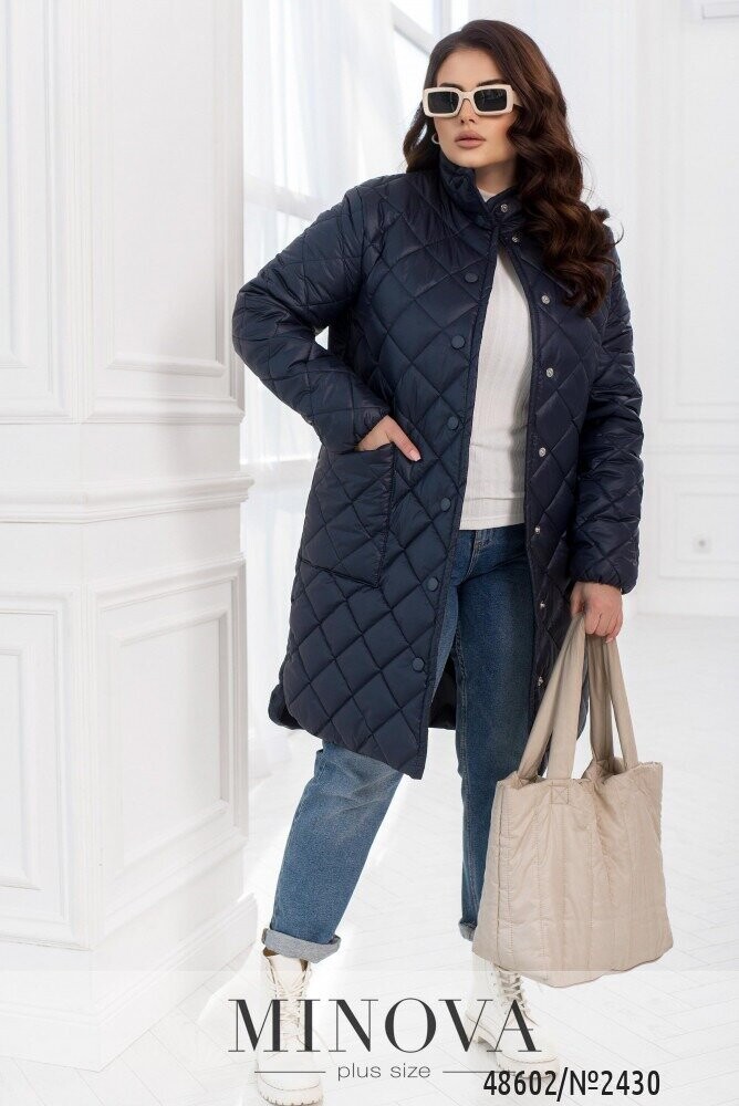 Куртка №2430-Темно-Синій