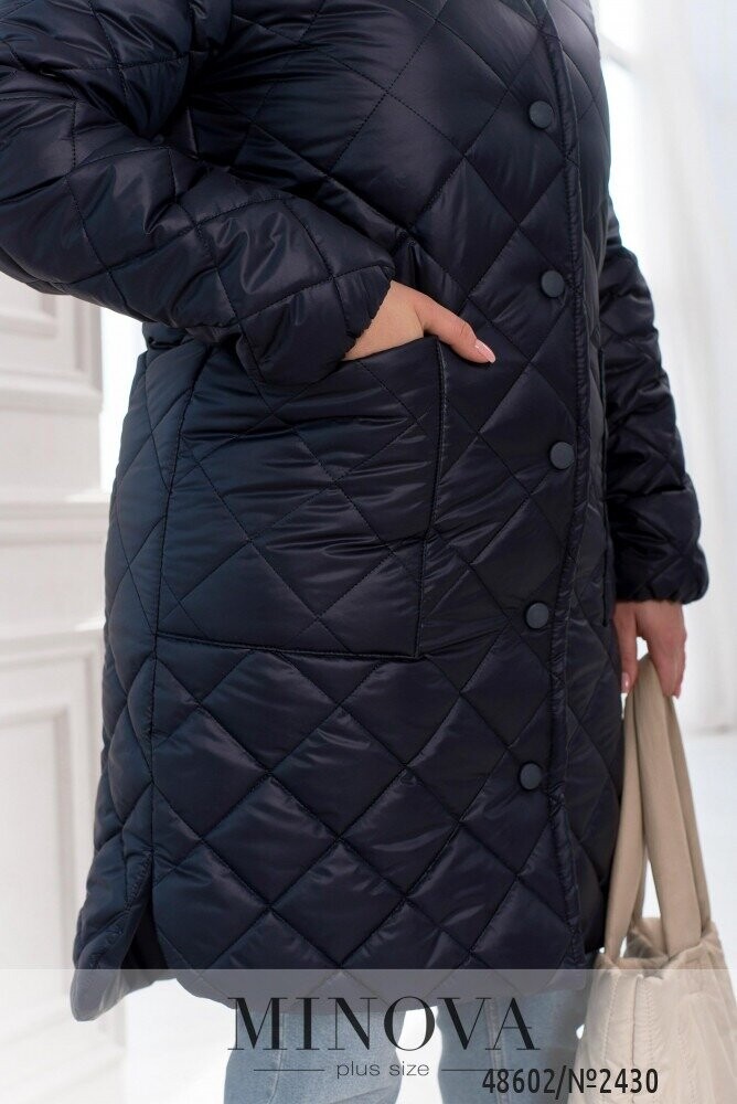 Куртка №2430-Темно-Синій