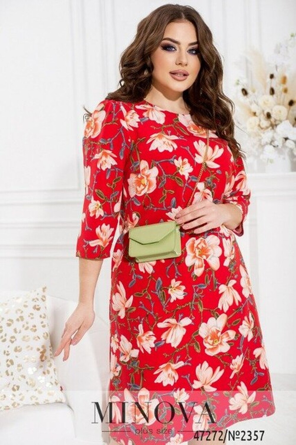 Платье №2357-Красный