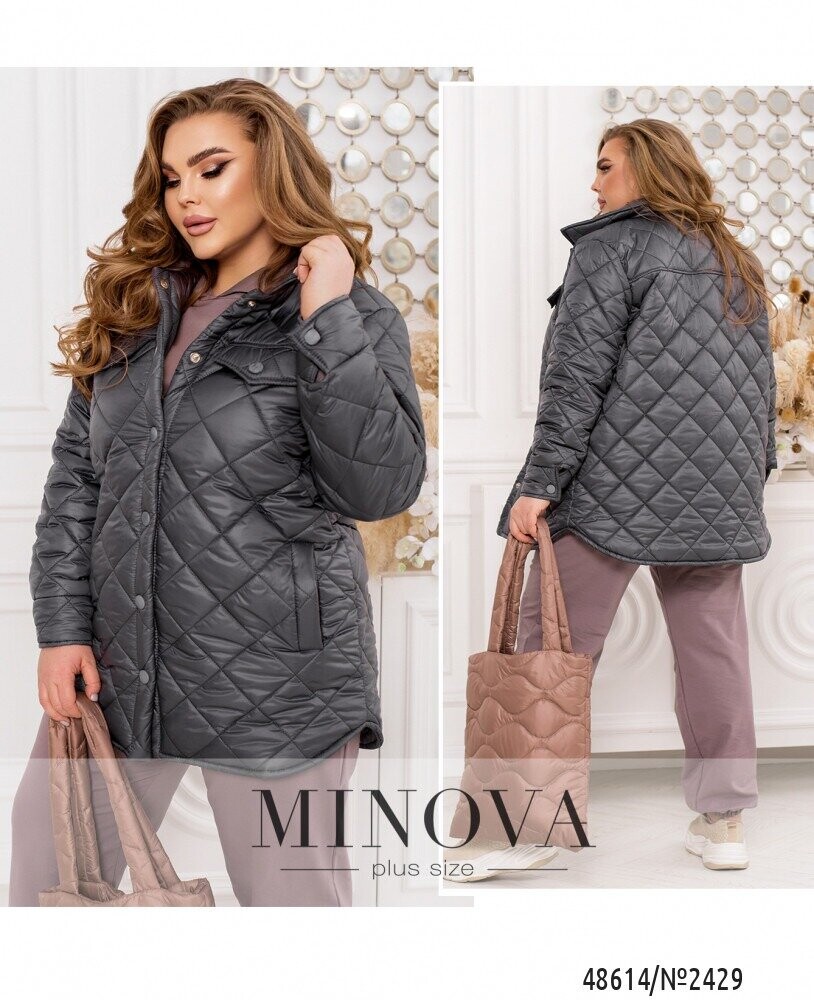 Куртка №2429-Сірий