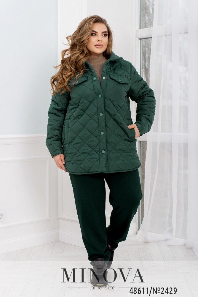 Куртка №2429-Зелений