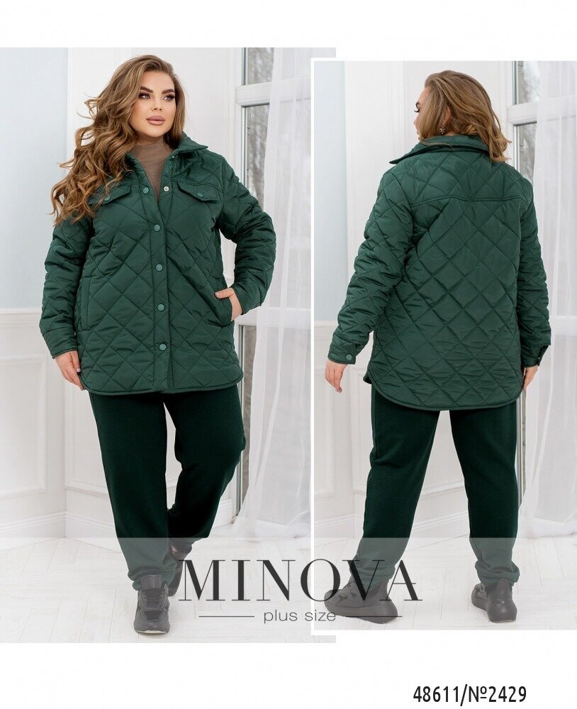 Куртка №2429-Зелений