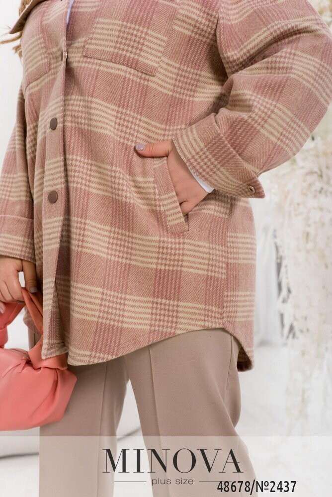 Кардиган-Рубашка №2437-Фреза Кардиган-Рубашка №2437-Фреза